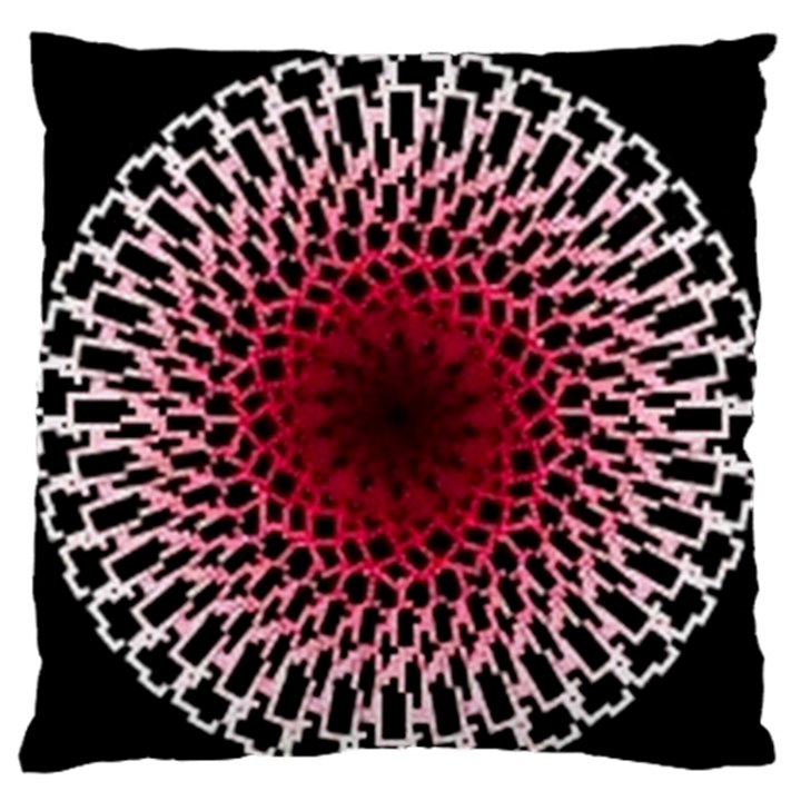 Gradient Spirograph Standard Flano Cushion Case (One Side)