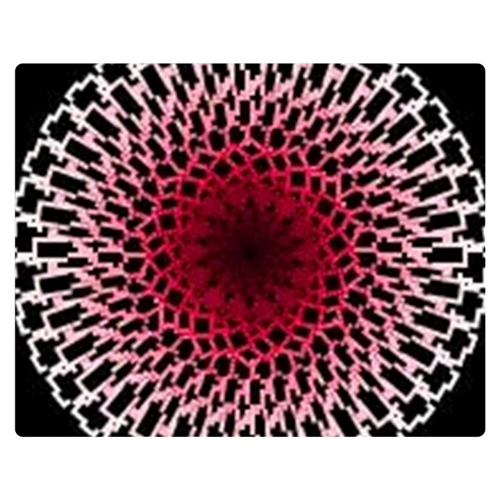 Gradient Spirograph Double Sided Flano Blanket (Medium) 