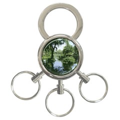 Away From The City Cutout Painted 3-ring Key Chain by SeeChicago