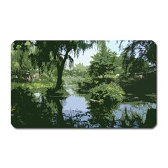 Away From The City Cutout Painted Magnet (rectangular)