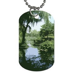 Away From The City Cutout Painted Dog Tag (two Sides) by SeeChicago