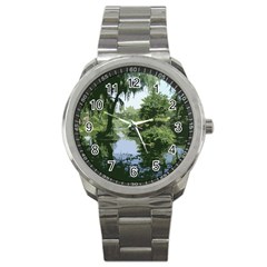 Away From The City Cutout Painted Sport Metal Watch