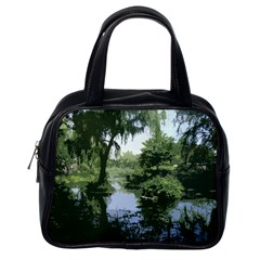 Away From The City Cutout Painted Classic Handbag (one Side) by SeeChicago