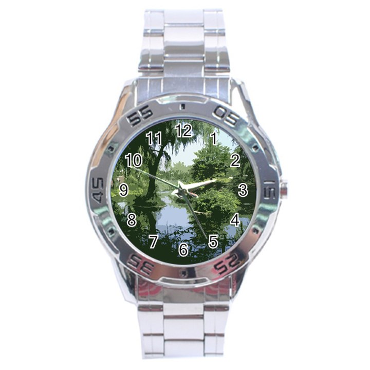 Away From the City Cutout Painted Stainless Steel Analogue Watch