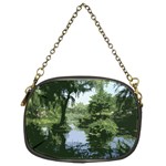 Away From the City Cutout Painted Chain Purse (Two Sides) Front