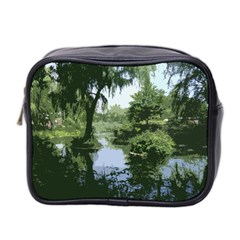 Away From The City Cutout Painted Mini Toiletries Bag (two Sides) by SeeChicago