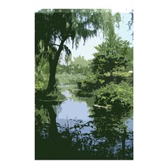 Away From The City Cutout Painted Shower Curtain 48  X 72  (small)  by SeeChicago