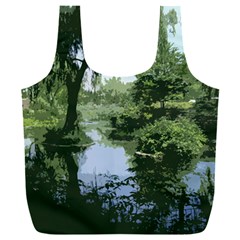 Away From The City Cutout Painted Full Print Recycle Bag (xxl) by SeeChicago