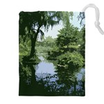 Away From the City Cutout Painted Drawstring Pouch (5XL) Front