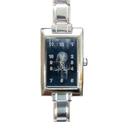 Awesome Light Bulb Rectangle Italian Charm Watch by FantasyWorld7