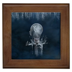 Awesome Light Bulb Framed Tile by FantasyWorld7