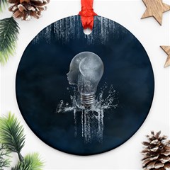 Awesome Light Bulb Ornament (round) by FantasyWorld7