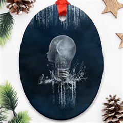 Awesome Light Bulb Ornament (oval) by FantasyWorld7