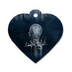 Awesome Light Bulb Dog Tag Heart (Two Sides) Front