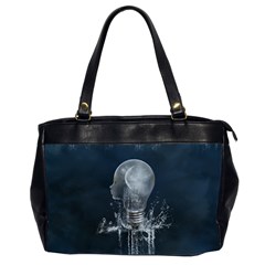 Awesome Light Bulb Oversize Office Handbag (2 Sides) by FantasyWorld7