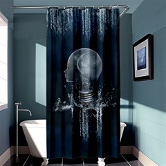 Awesome Light Bulb Shower Curtain 36  X 72  (stall)  by FantasyWorld7