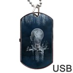 Awesome Light Bulb Dog Tag USB Flash (Two Sides) Back