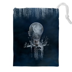 Awesome Light Bulb Drawstring Pouch (5xl) by FantasyWorld7