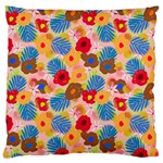 Happy Flowers Standard Flano Cushion Case (Two Sides) Back