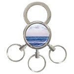 Pink Ocean Hues 3-Ring Key Chain Front