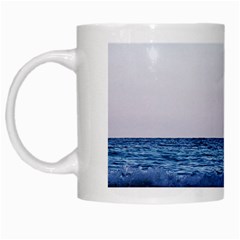 Pink Ocean Hues White Mugs by TheLazyPineapple