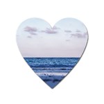 Pink Ocean Hues Heart Magnet Front