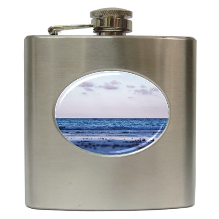 Pink Ocean Hues Hip Flask (6 oz)