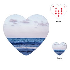 Pink Ocean Hues Playing Cards Single Design (heart)