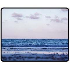 Pink Ocean Hues Fleece Blanket (medium)  by TheLazyPineapple