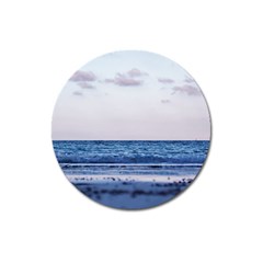 Pink Ocean Hues Magnet 3  (round) by TheLazyPineapple