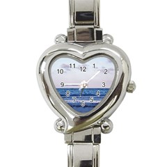 Pink Ocean Hues Heart Italian Charm Watch