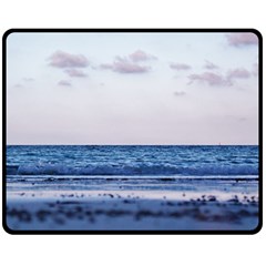 Pink Ocean Hues Double Sided Fleece Blanket (medium)  by TheLazyPineapple