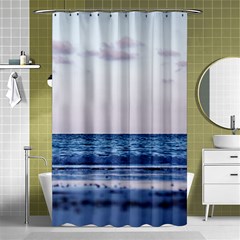 Pink Ocean Hues Shower Curtain 48  X 72  (small)  by TheLazyPineapple