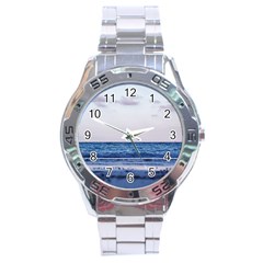 Pink Ocean Hues Stainless Steel Analogue Watch by TheLazyPineapple