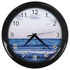 Pink Ocean Hues Wall Clock (black) by TheLazyPineapple