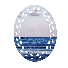 Pink Ocean Hues Ornament (oval Filigree)