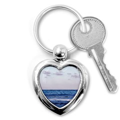 Pink Ocean Hues Key Chain (heart)