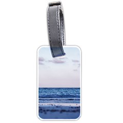 Pink Ocean Hues Luggage Tag (one Side) by TheLazyPineapple