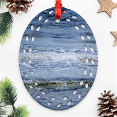 Typical Ocean Day Ornament (oval Filigree) by TheLazyPineapple