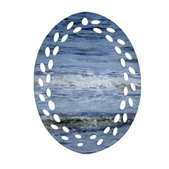 Typical Ocean Day Oval Filigree Ornament (two Sides) by TheLazyPineapple