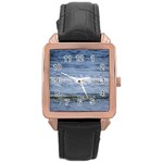 Typical Ocean Day Rose Gold Leather Watch  Front