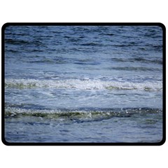 Typical Ocean Day Double Sided Fleece Blanket (large)  by TheLazyPineapple