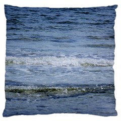 Typical Ocean Day Large Flano Cushion Case (one Side) by TheLazyPineapple