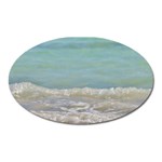 Minty Ocean Oval Magnet Front