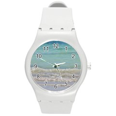 Minty Ocean Round Plastic Sport Watch (m) by TheLazyPineapple