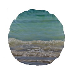 Minty Ocean Standard 15  Premium Round Cushions by TheLazyPineapple