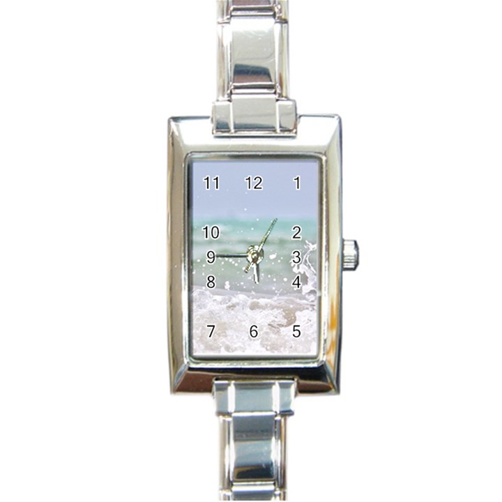 Ocean Heart Rectangle Italian Charm Watch