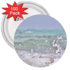 Ocean Heart 3  Buttons (100 Pack)  by TheLazyPineapple