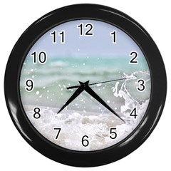 Ocean Heart Wall Clock (black) by TheLazyPineapple