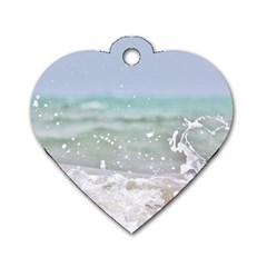 Ocean Heart Dog Tag Heart (two Sides) by TheLazyPineapple